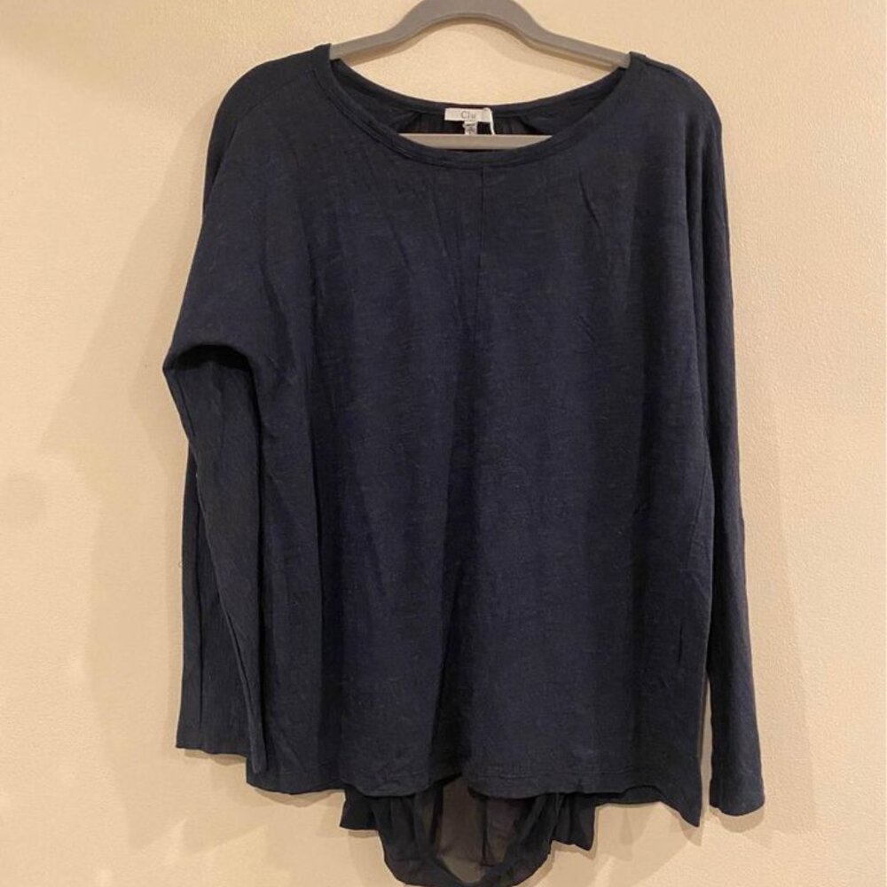 Clu Dark Navy Long Sleeve Shirt